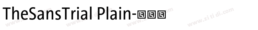TheSansTrial Plain字体转换